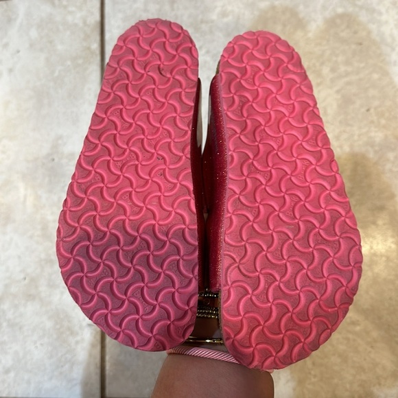 Birkenstock Arizona Pink Glitter Sandals 32 - Picture 4 of 7